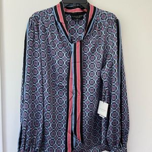 Laundry By Shelli Segal Geometric Print Blouse. M